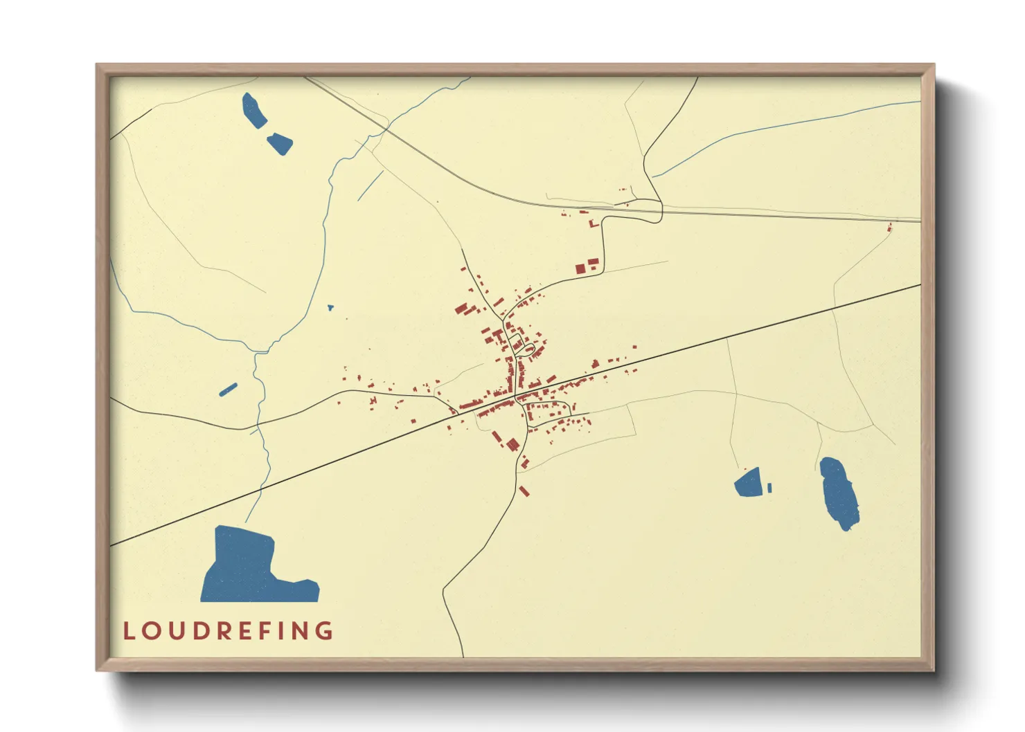 Une affiche de carte sur Loudrefing
