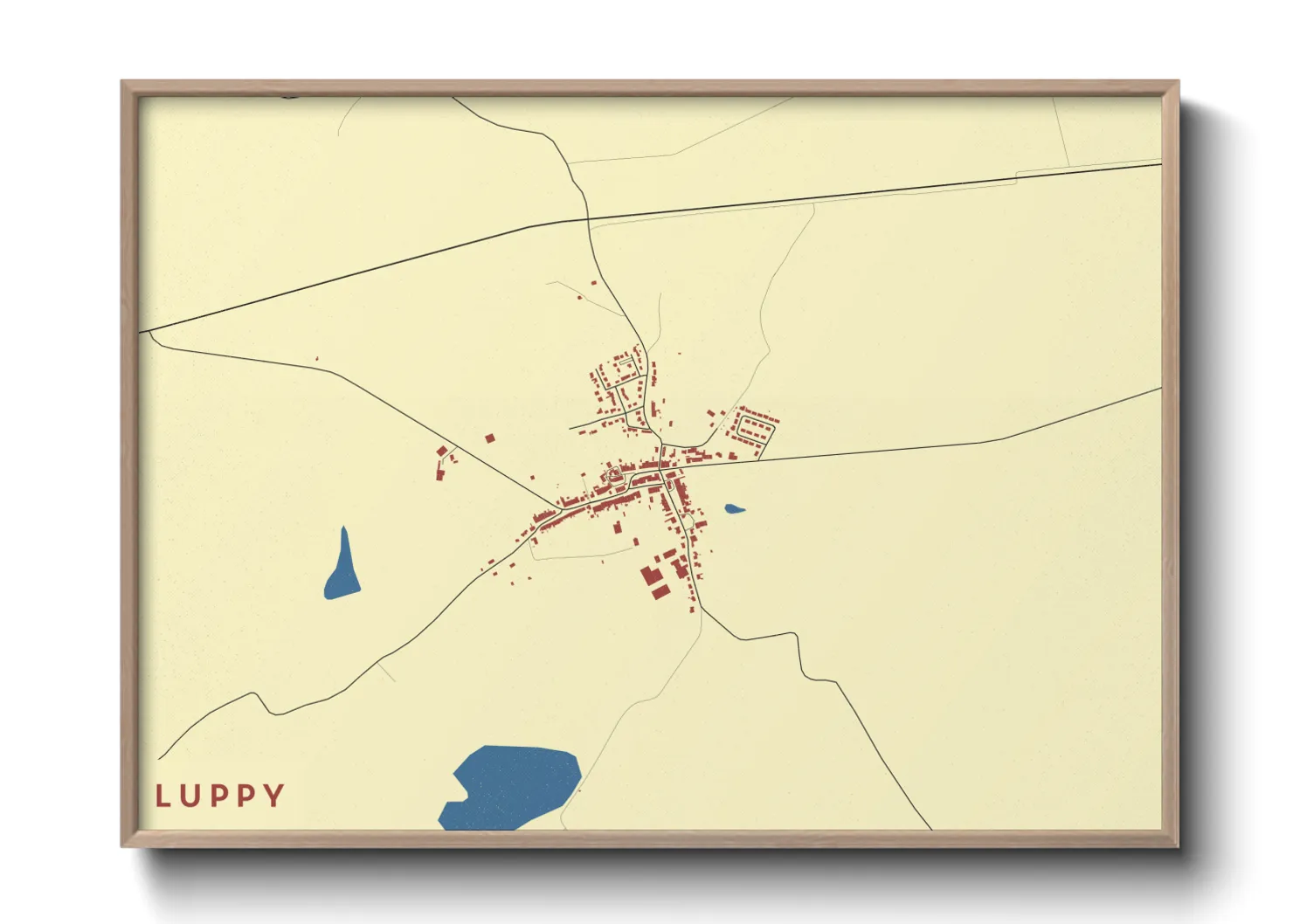 Une affiche de carte sur Luppy
