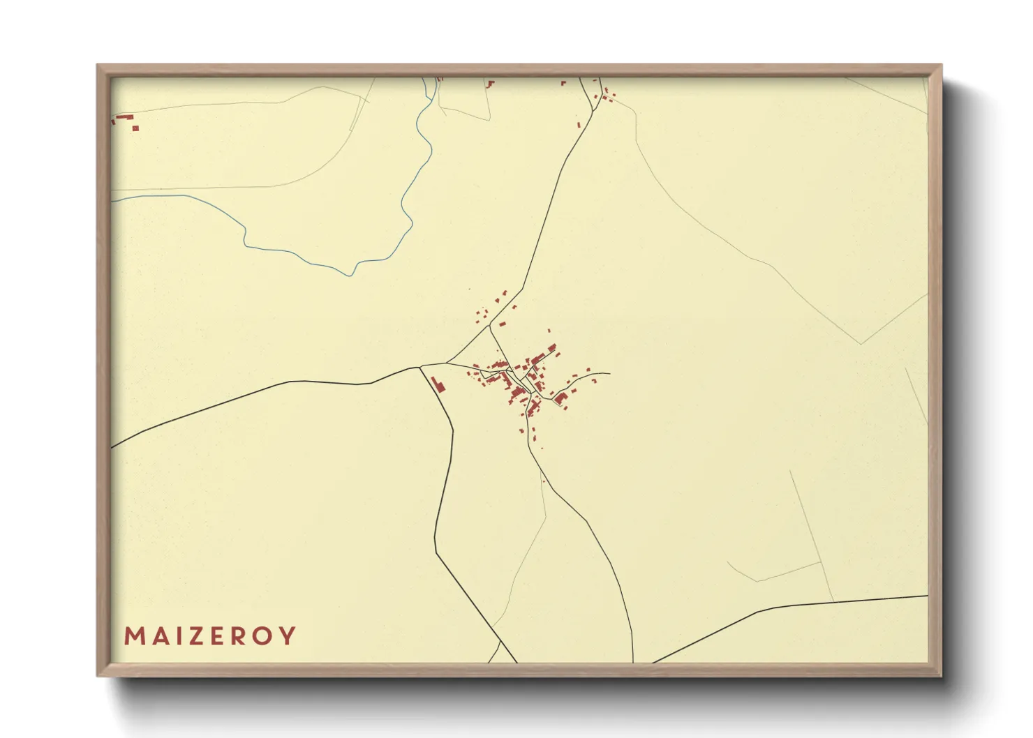 Une affiche de carte sur Maizeroy
