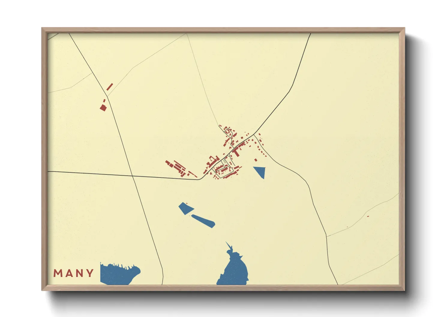 Une affiche de carte sur Many