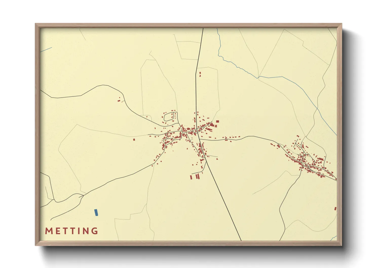 Une affiche de carte sur Metting