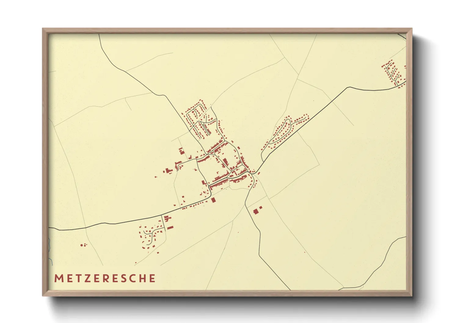 Une affiche de carte sur Metzeresche