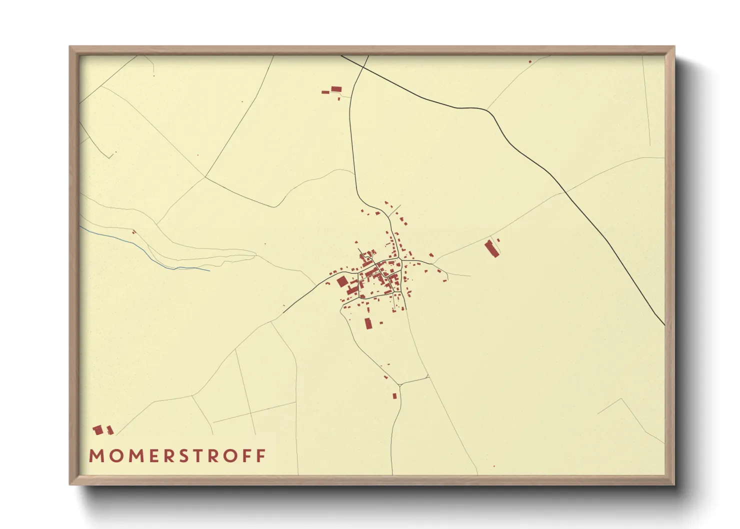 Une affiche de carte sur Momerstroff