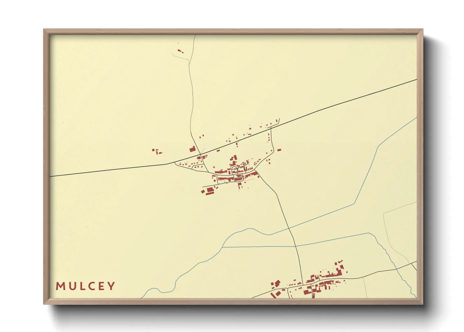 Une affiche de carte sur Mulcey