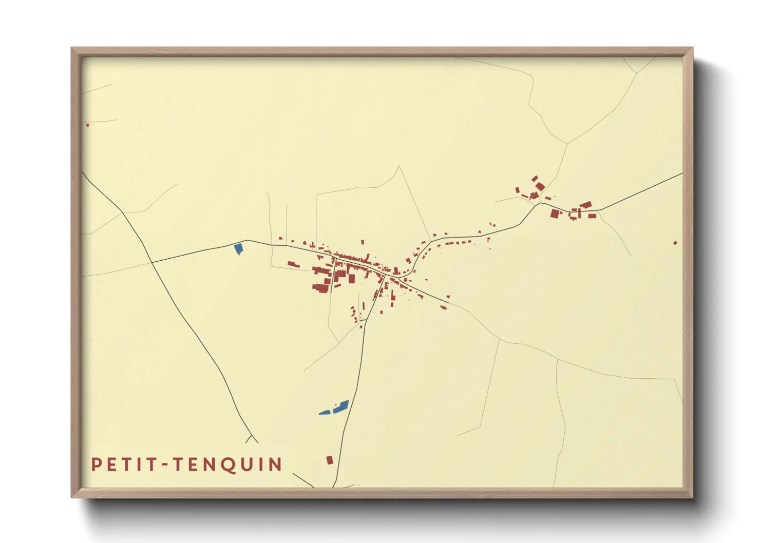 Une affiche de carte sur Petit-Tenquin