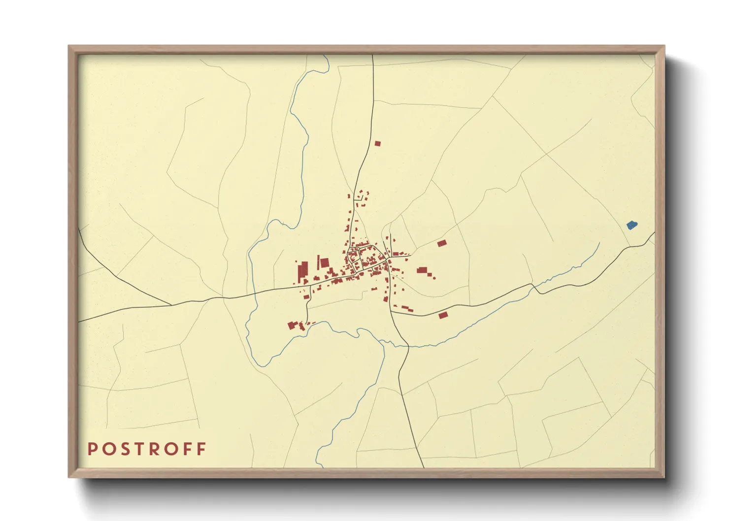 Une affiche de carte sur Postroff