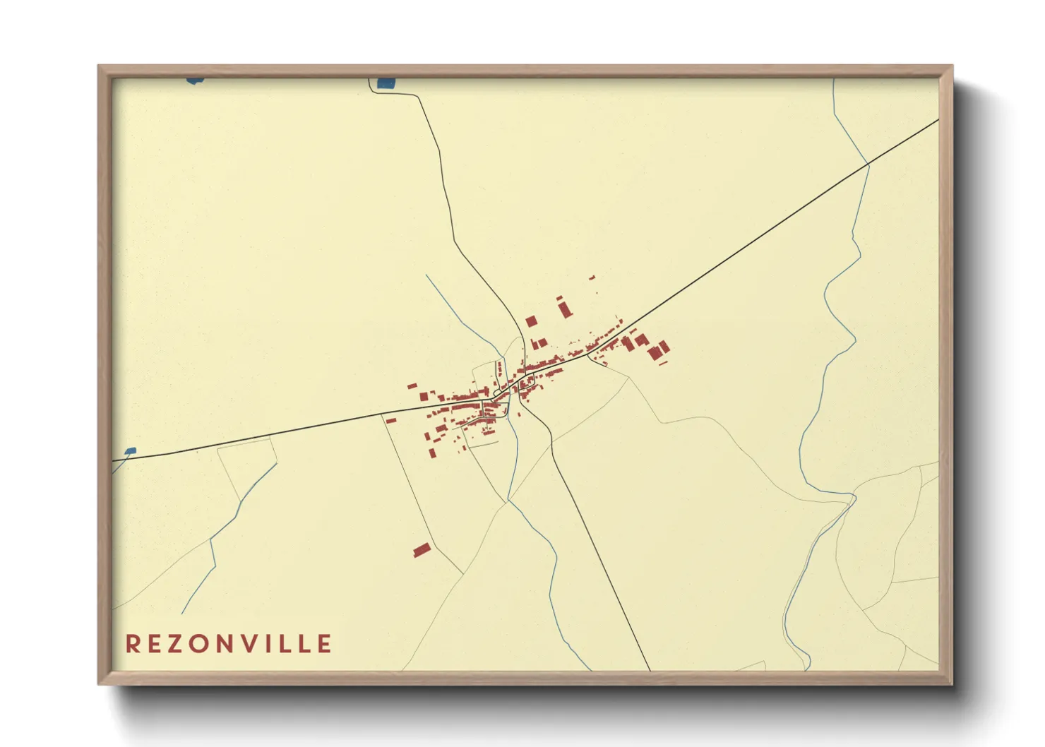 Une affiche de carte sur Rezonville