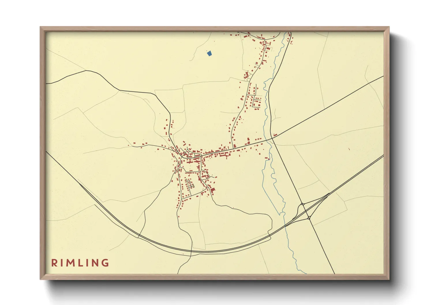 Une affiche de carte sur Rimling