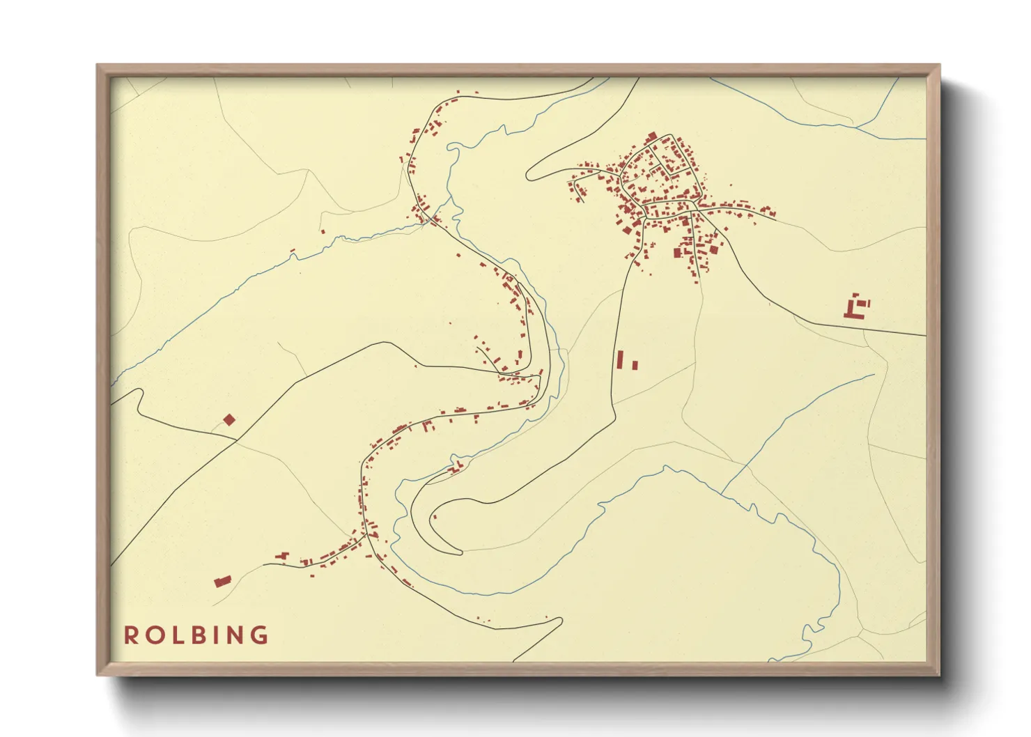 Une affiche de carte sur Rolbing