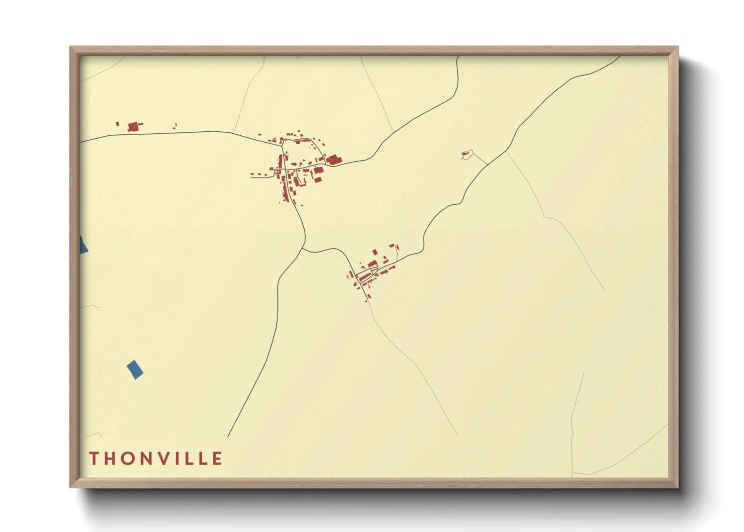 Une affiche de carte sur Thonville
