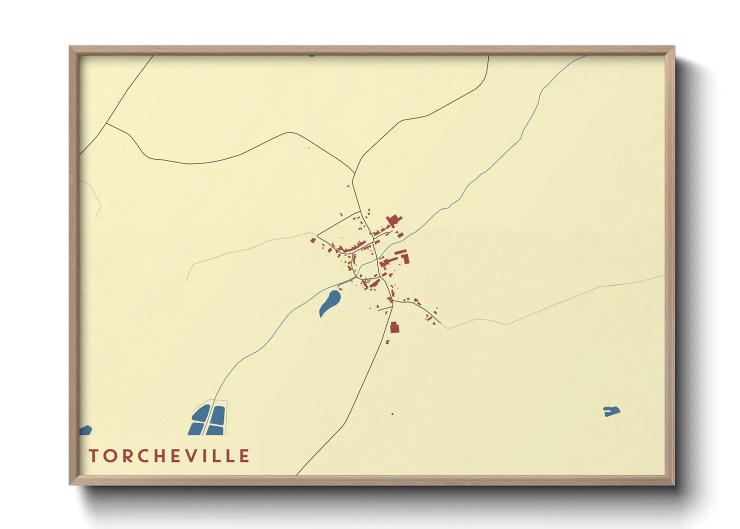 Une affiche de carte sur Torcheville