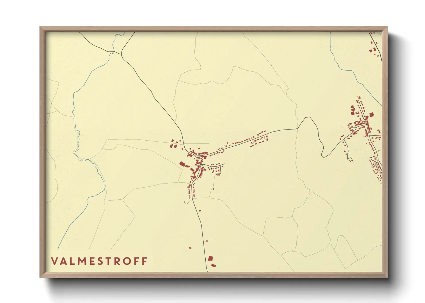 Une affiche de carte sur Valmestroff