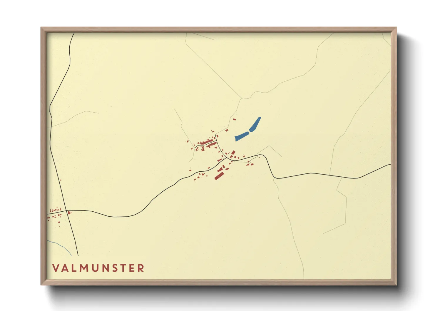Une affiche de carte sur Valmunster
