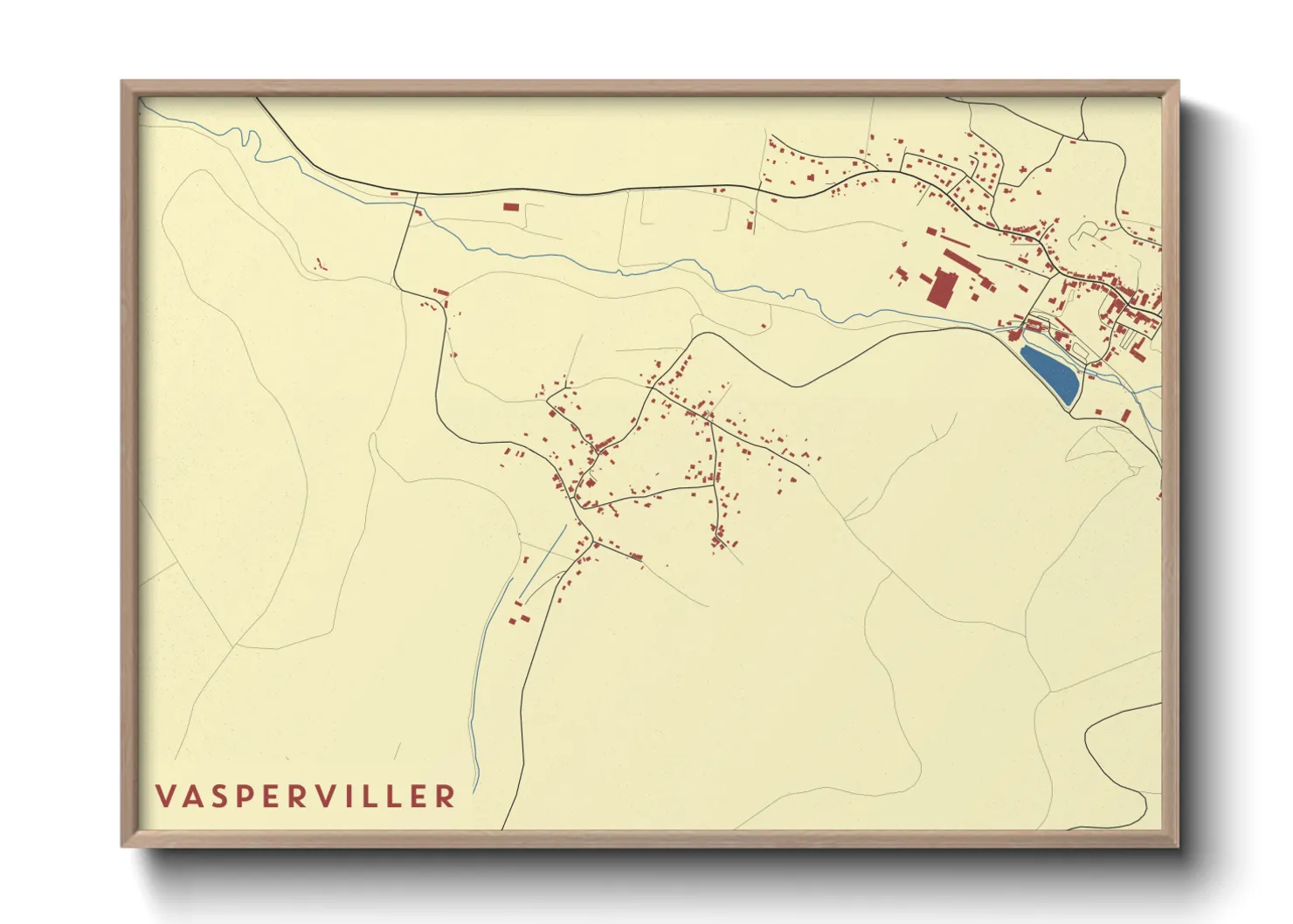 Une affiche de carte sur Vasperviller