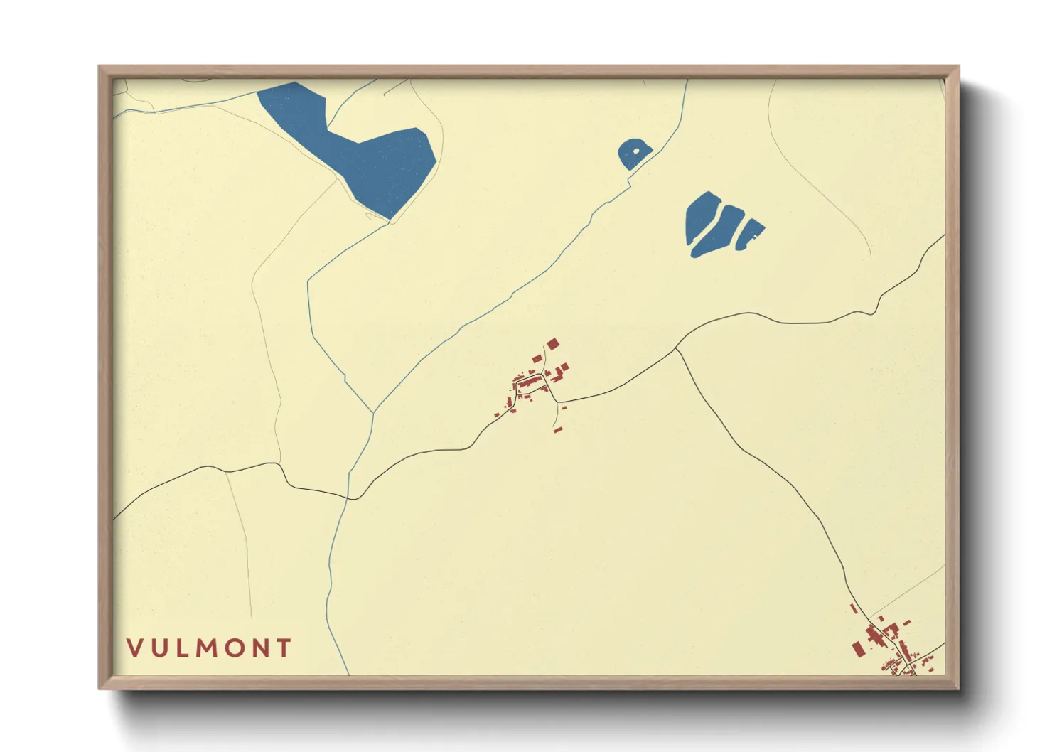 Une affiche de carte sur Vulmont