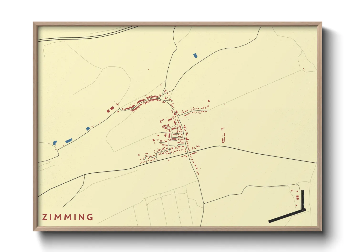 Une affiche de carte sur Zimming