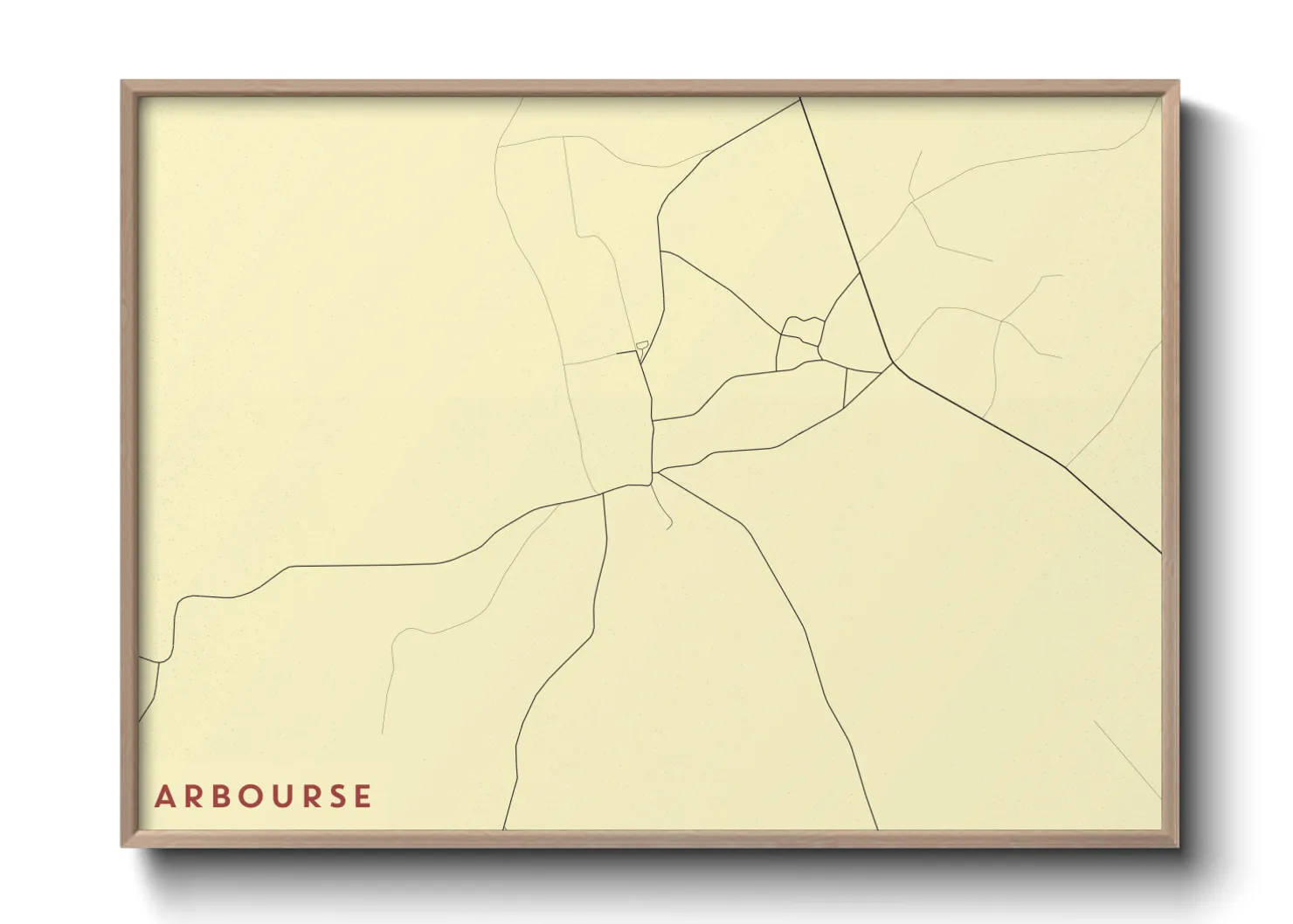 Une affiche de carte sur Arbourse