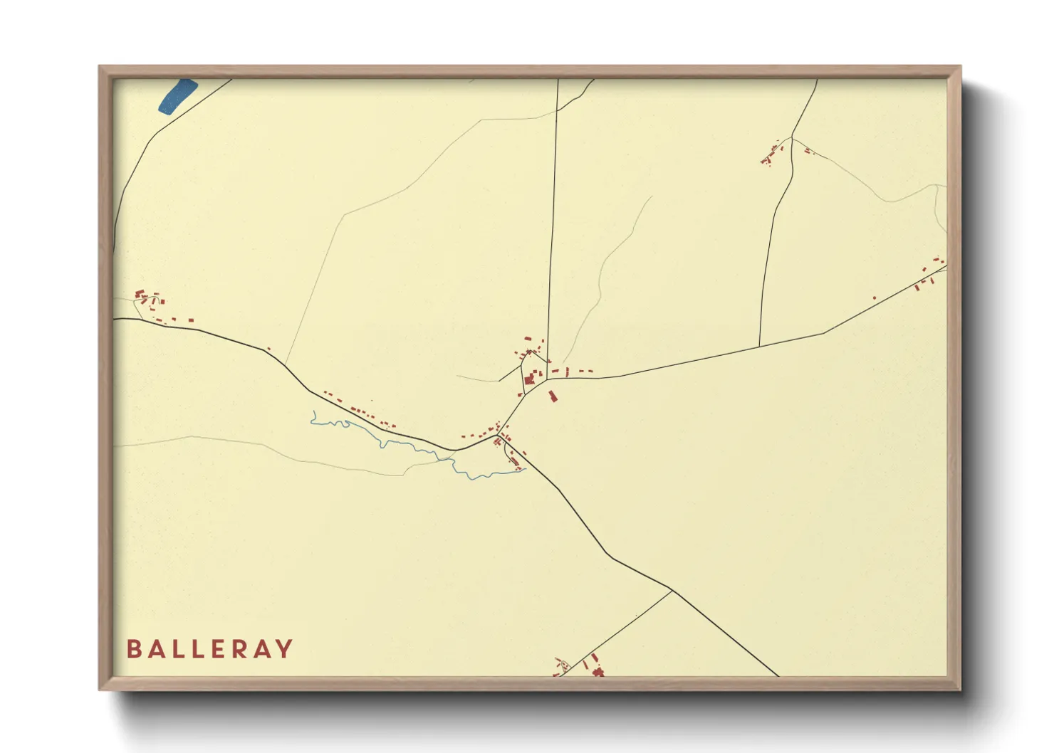 Une affiche de carte sur Balleray