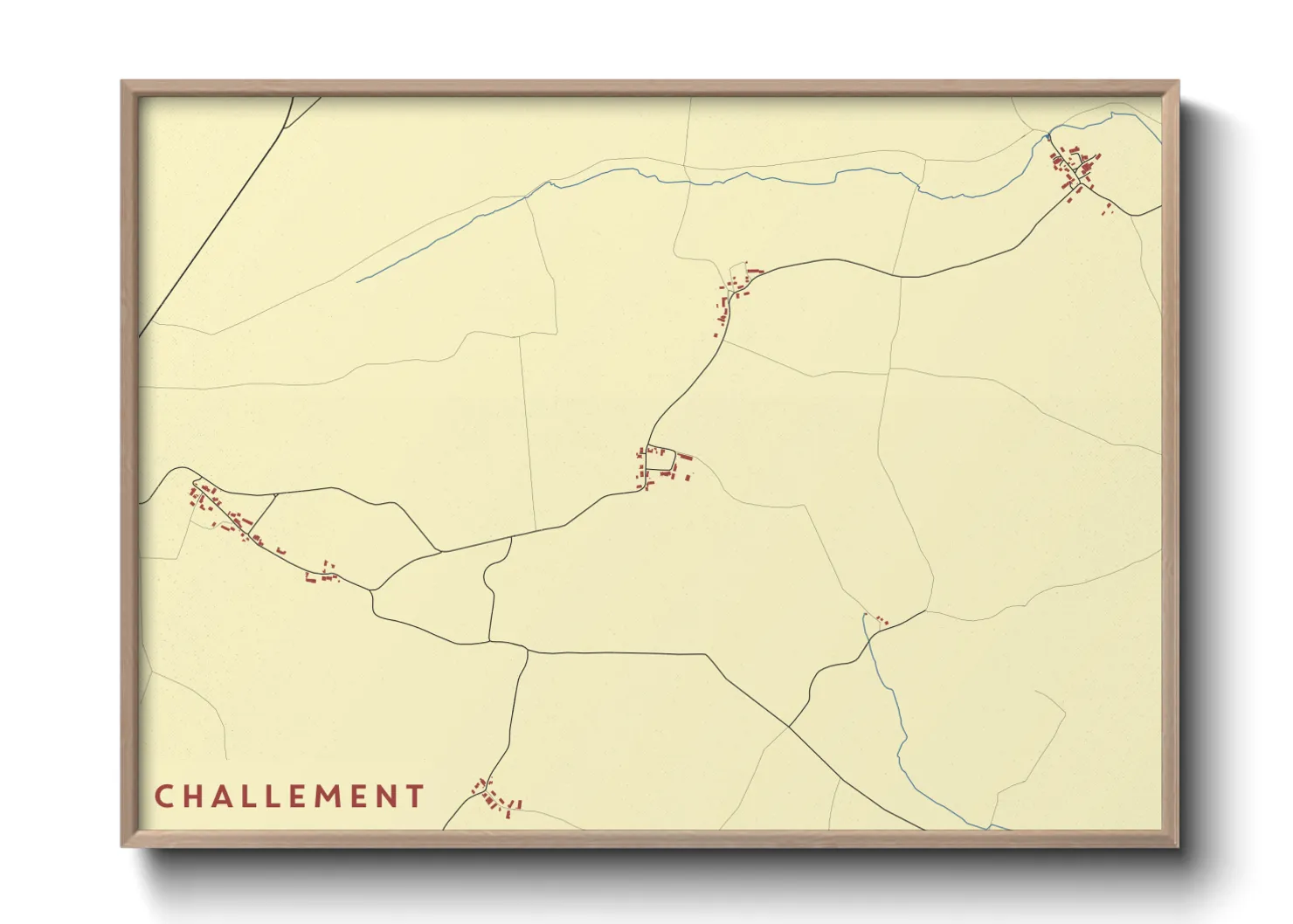 Une affiche de carte sur Challement