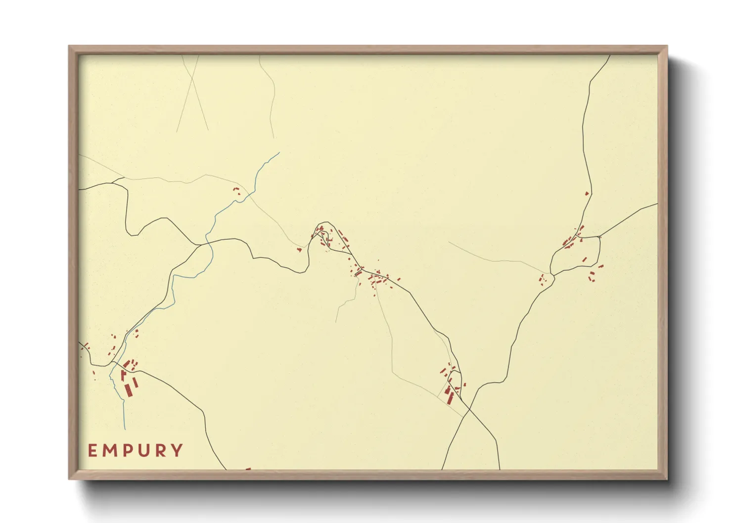Une affiche de carte sur Empury
