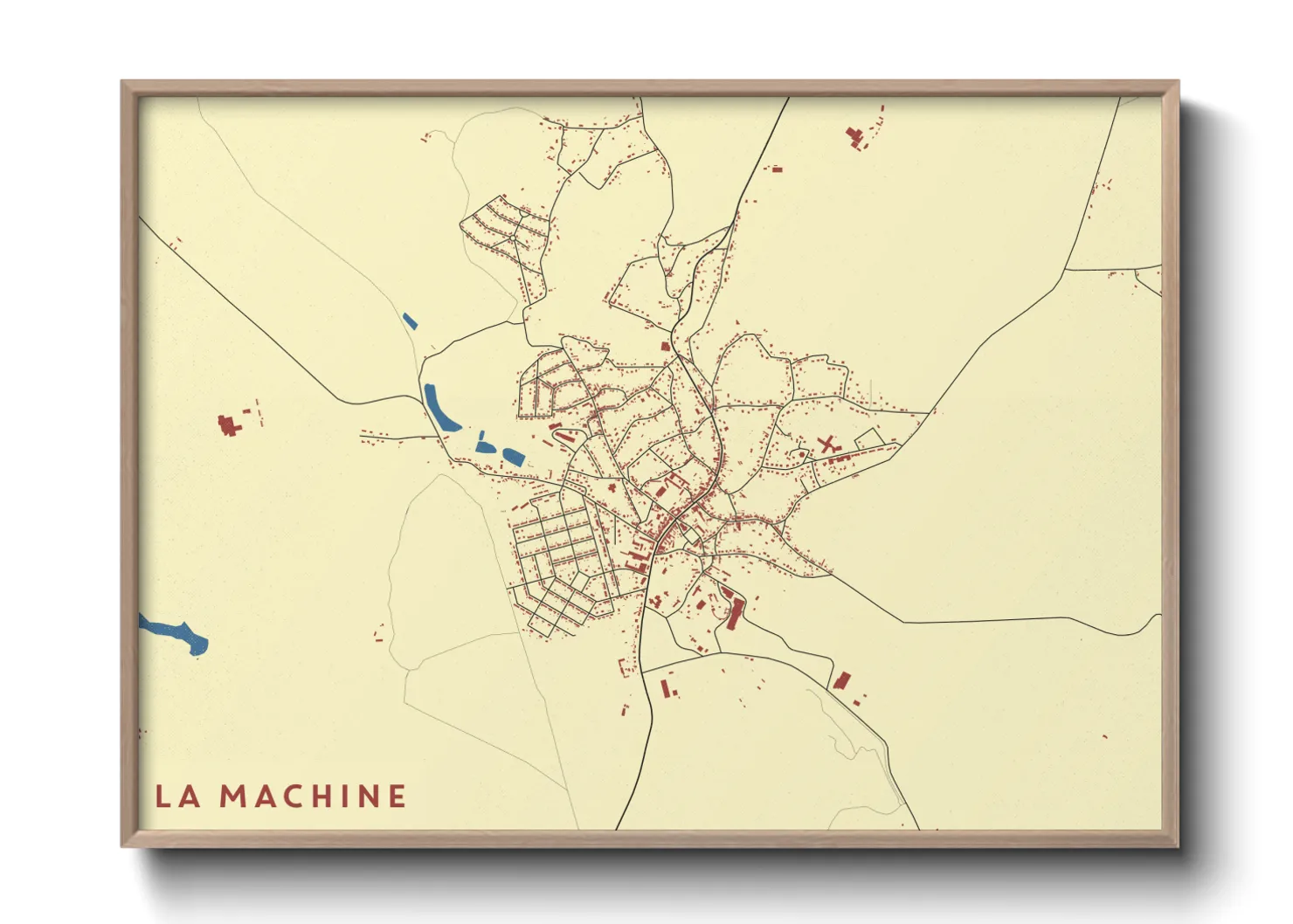Une affiche de carte sur La Machine