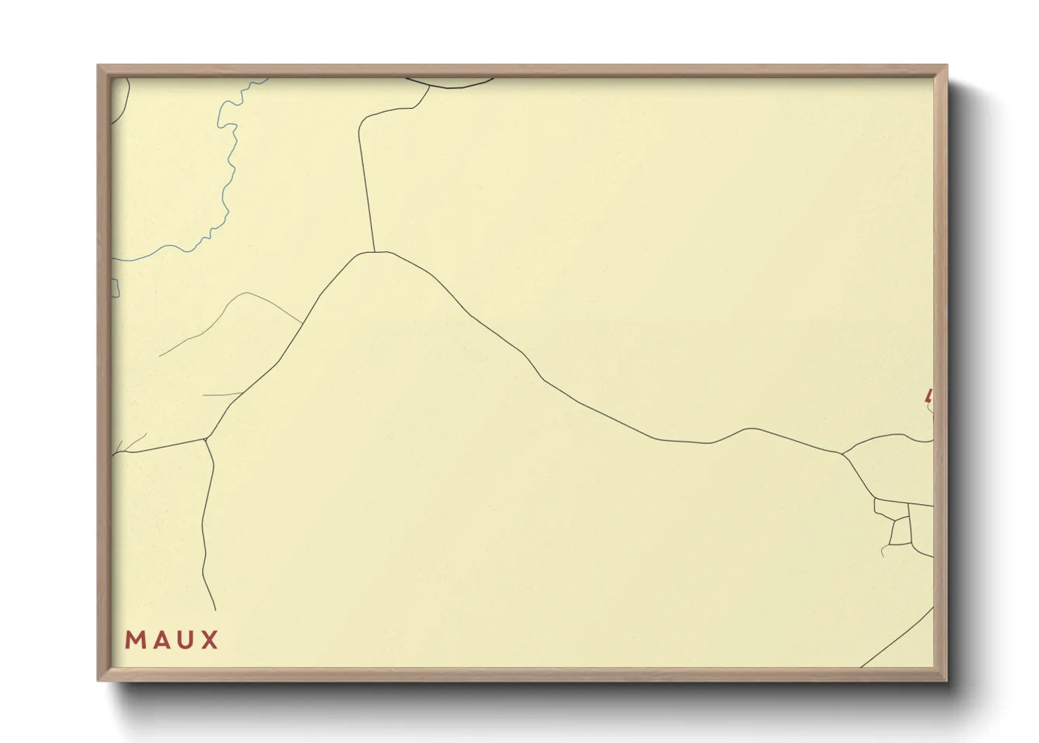 Une affiche de carte sur Maux
