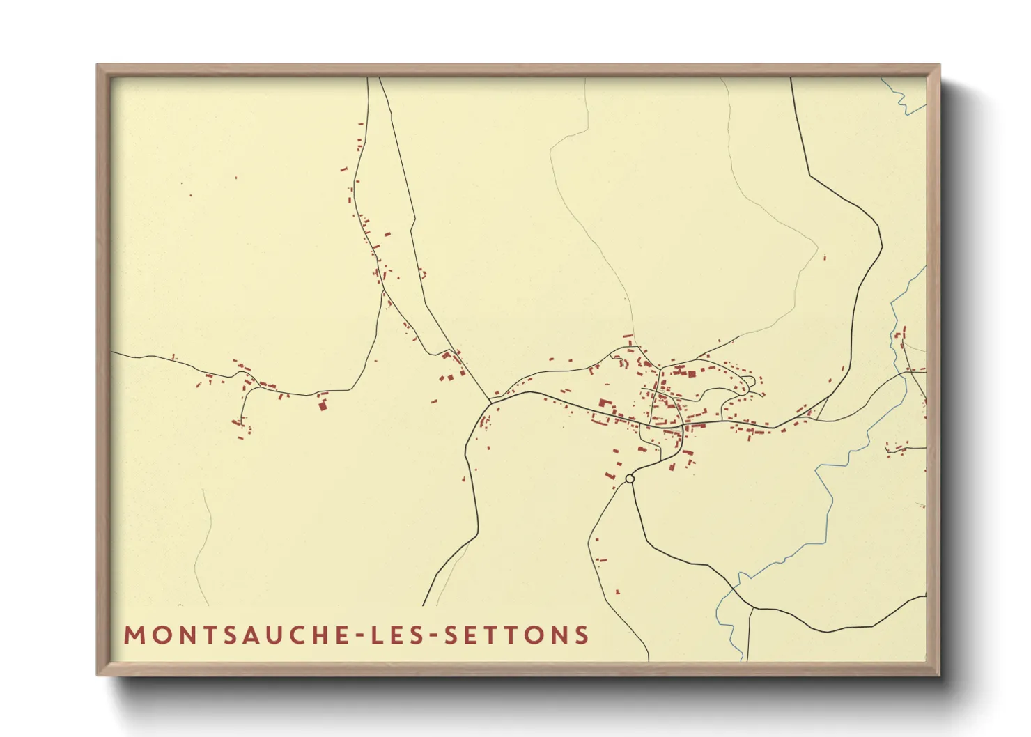 Une affiche de carte sur Montsauche-les-Settons