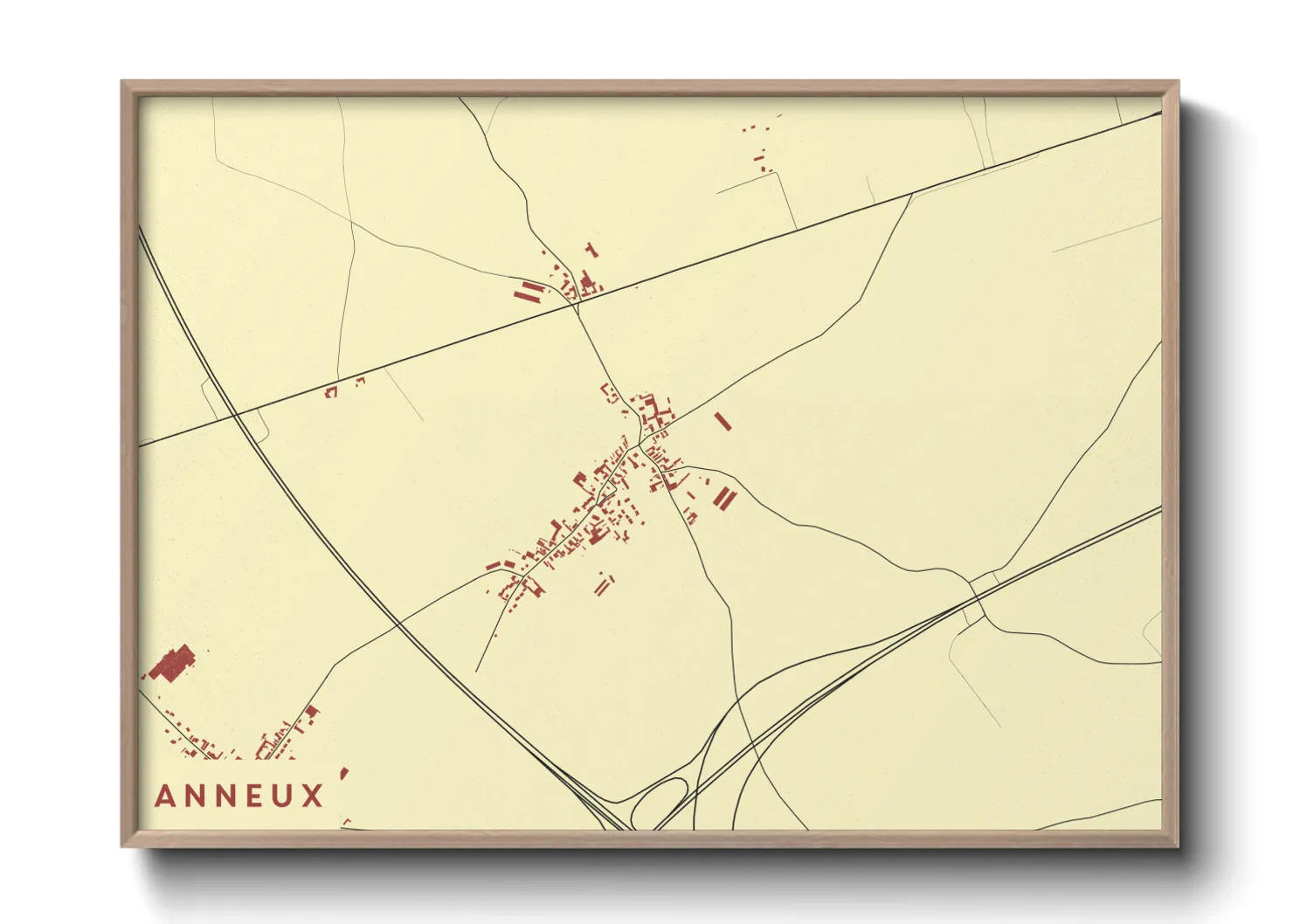 Une affiche de carte sur Anneux