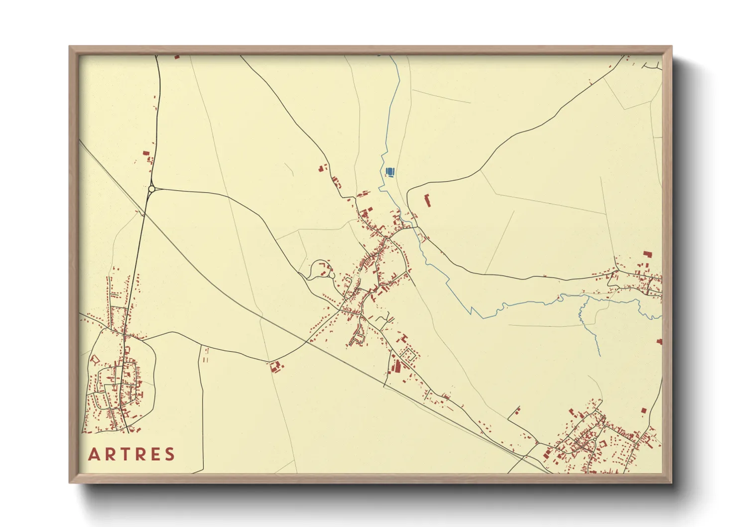 Une affiche de carte sur Artres