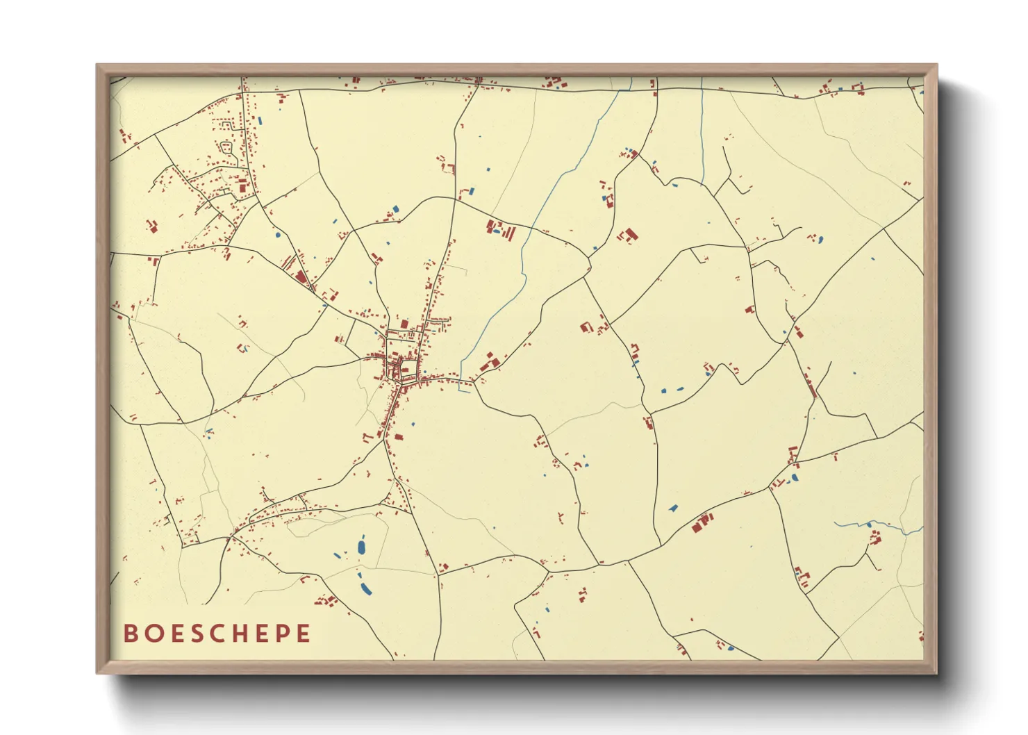 Une affiche de carte sur Boeschepe