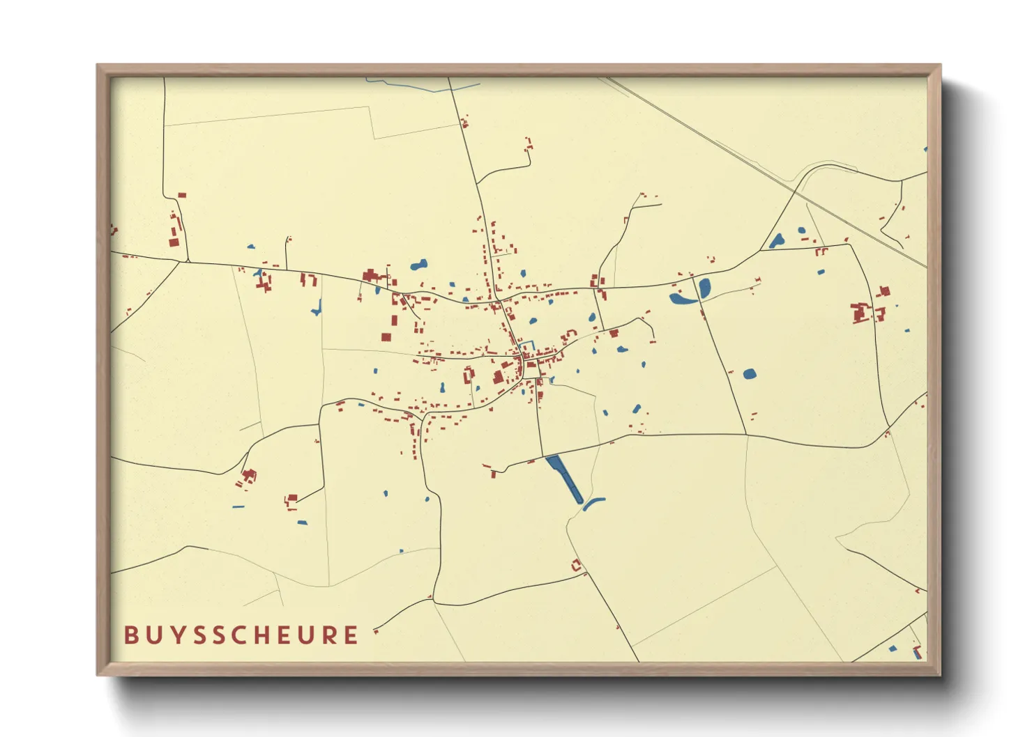 Une affiche de carte sur Buysscheure