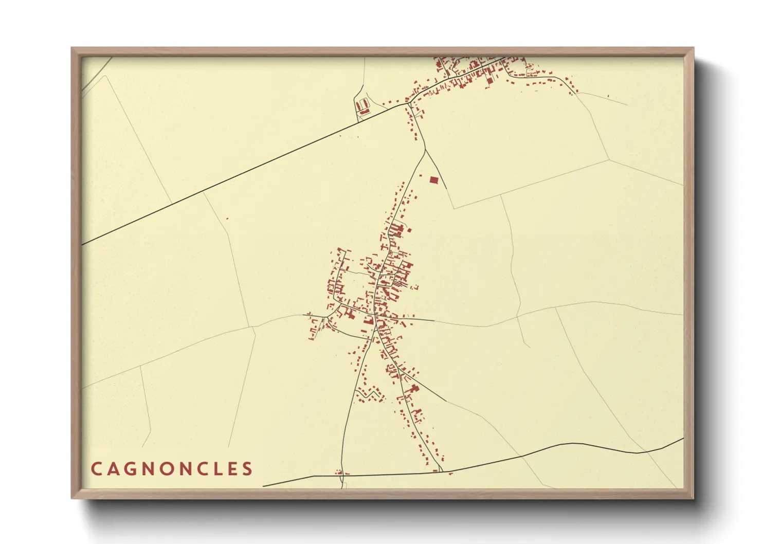 Une affiche de carte sur Cagnoncles