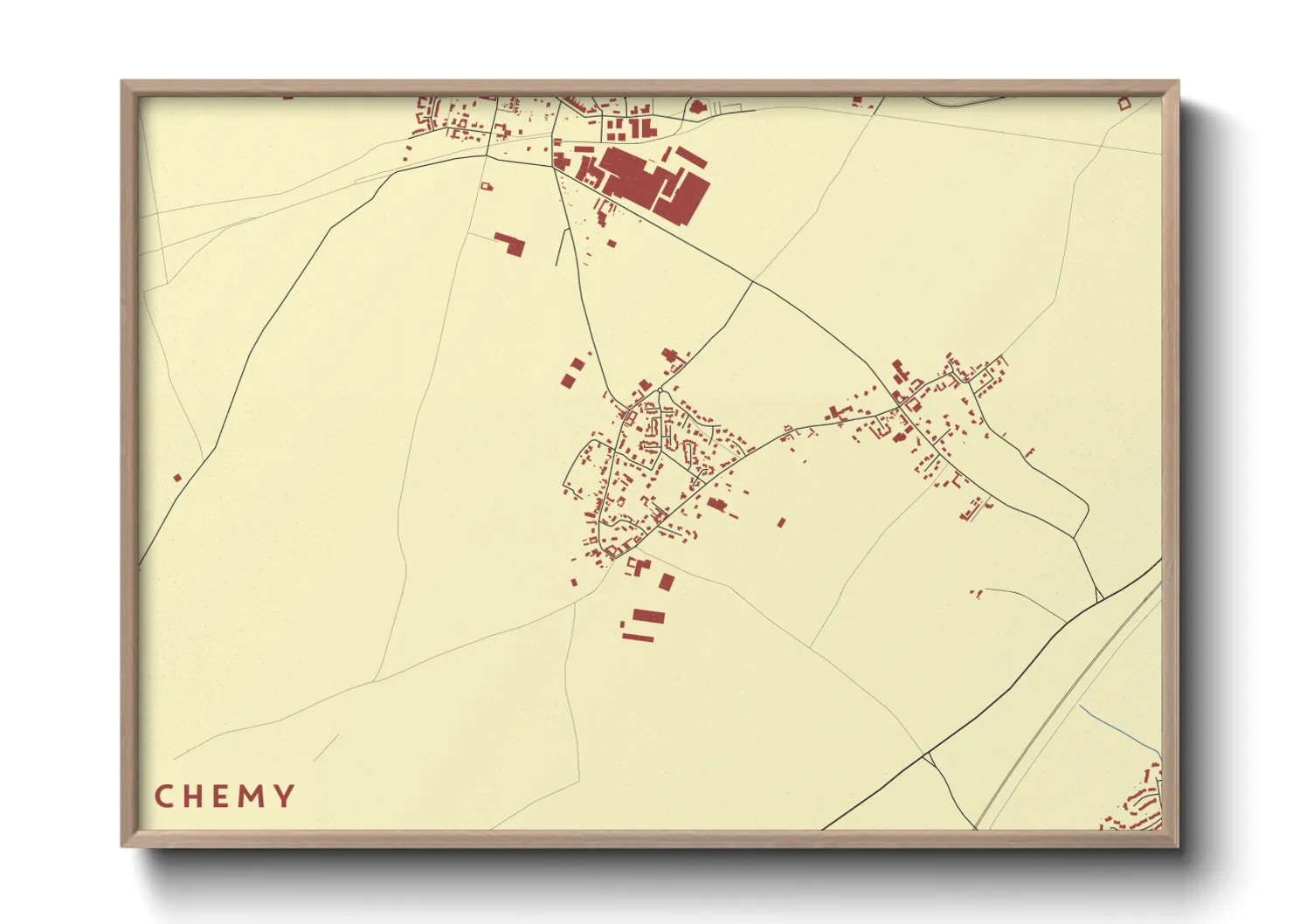 Une affiche de carte sur Chemy