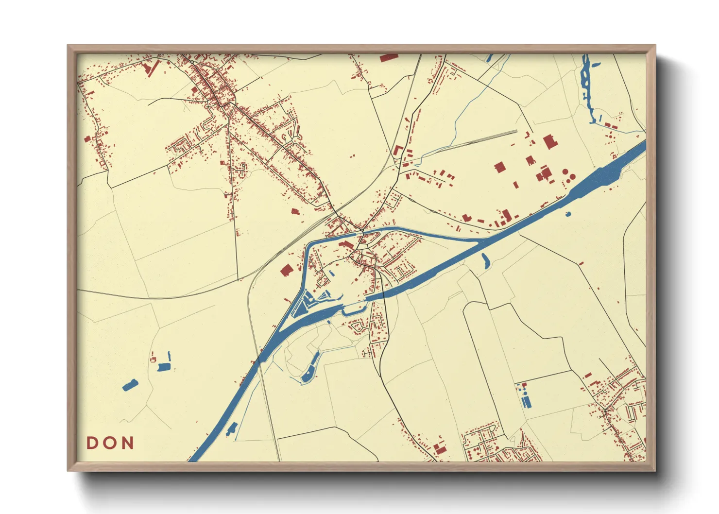 Une affiche de carte sur Don