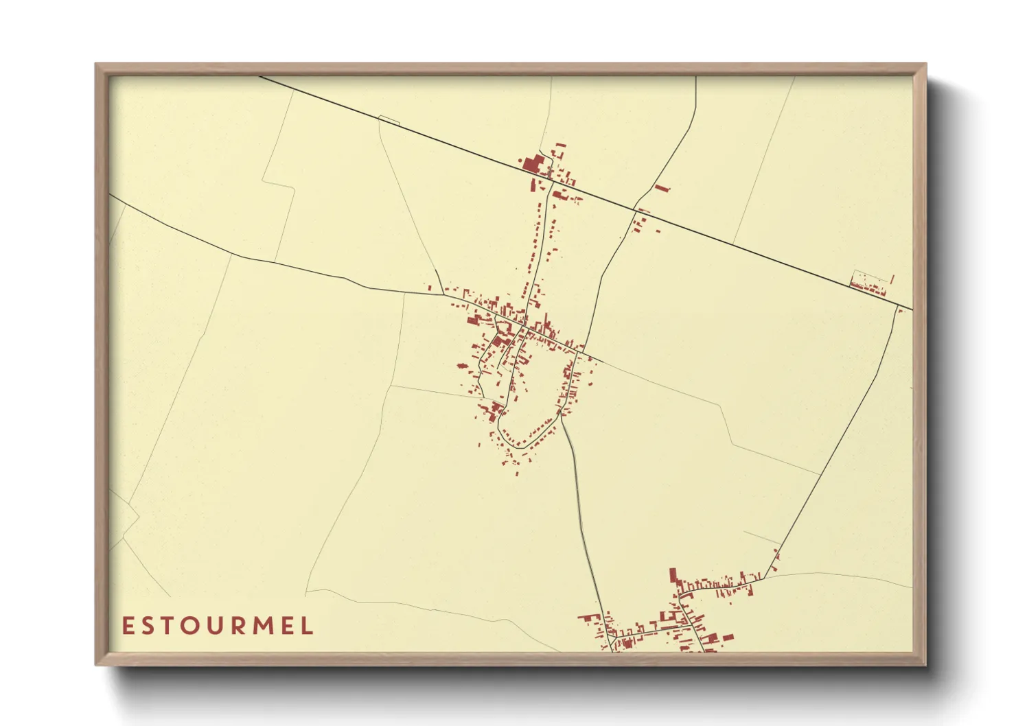 Une affiche de carte sur Estourmel