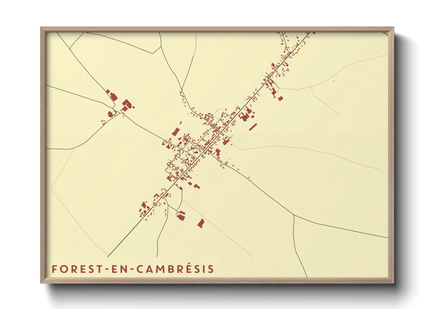 Une affiche de carte sur Forest-en-Cambrésis