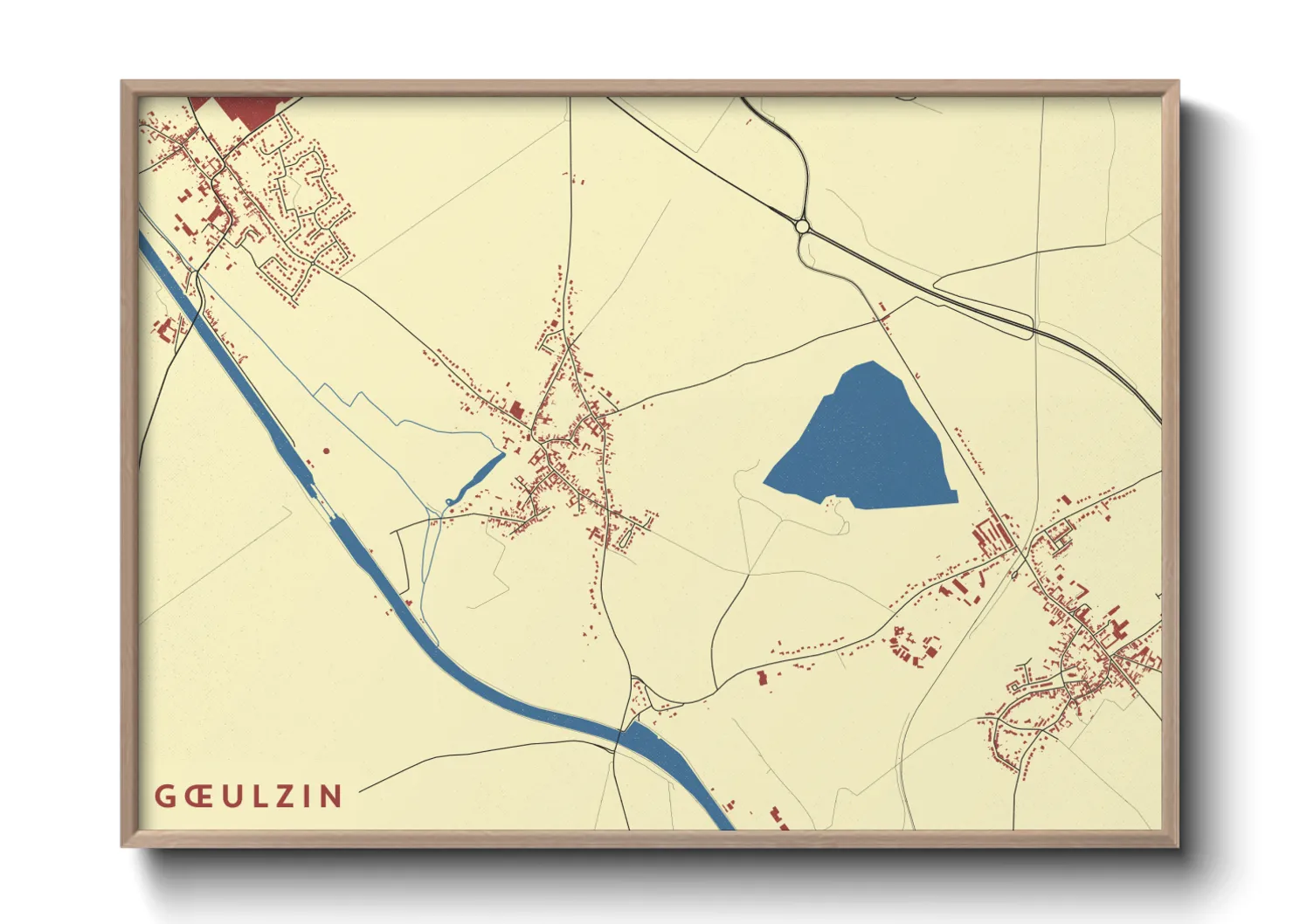 Une affiche de carte sur Gœulzin