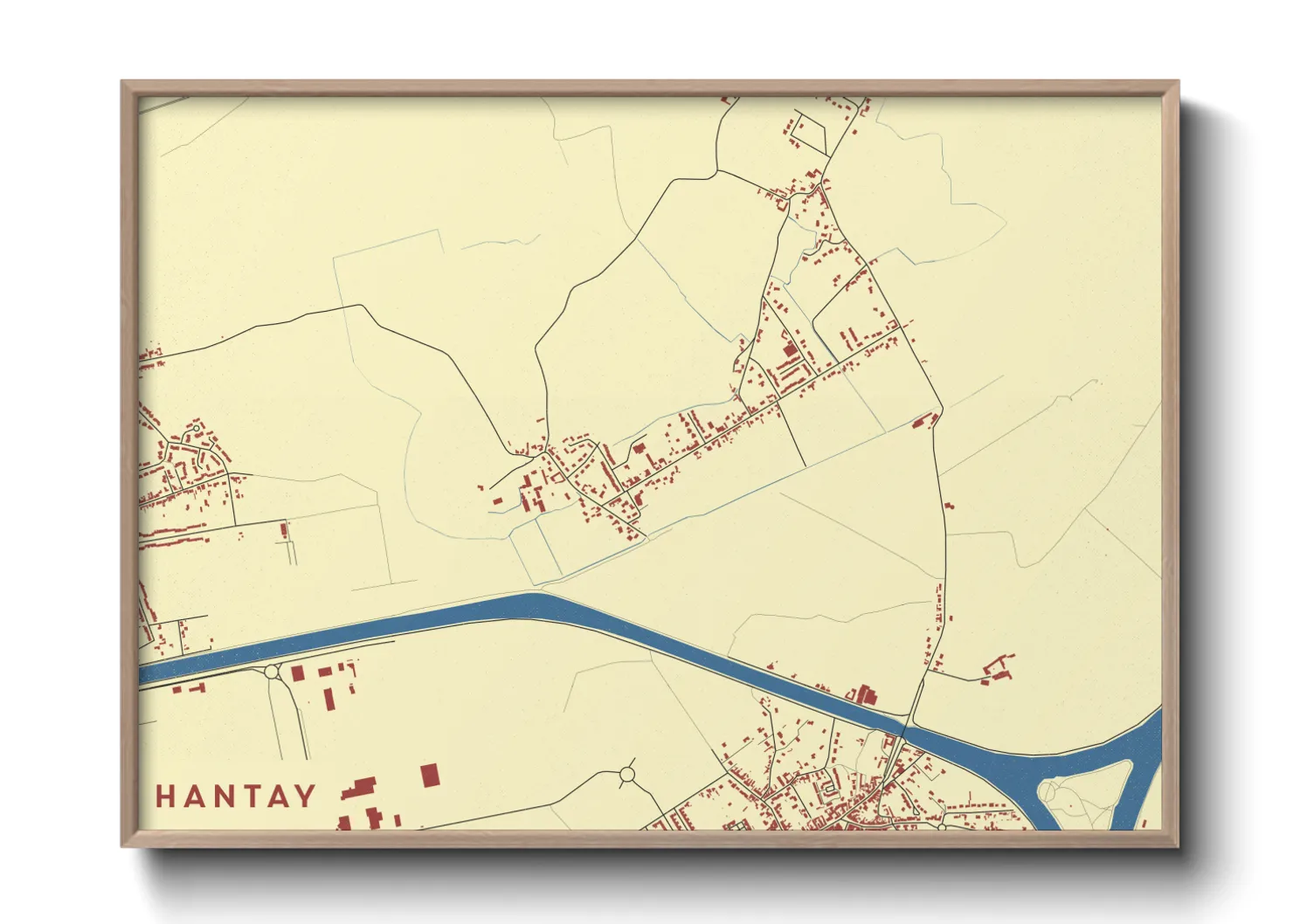 Une affiche de carte sur Hantay