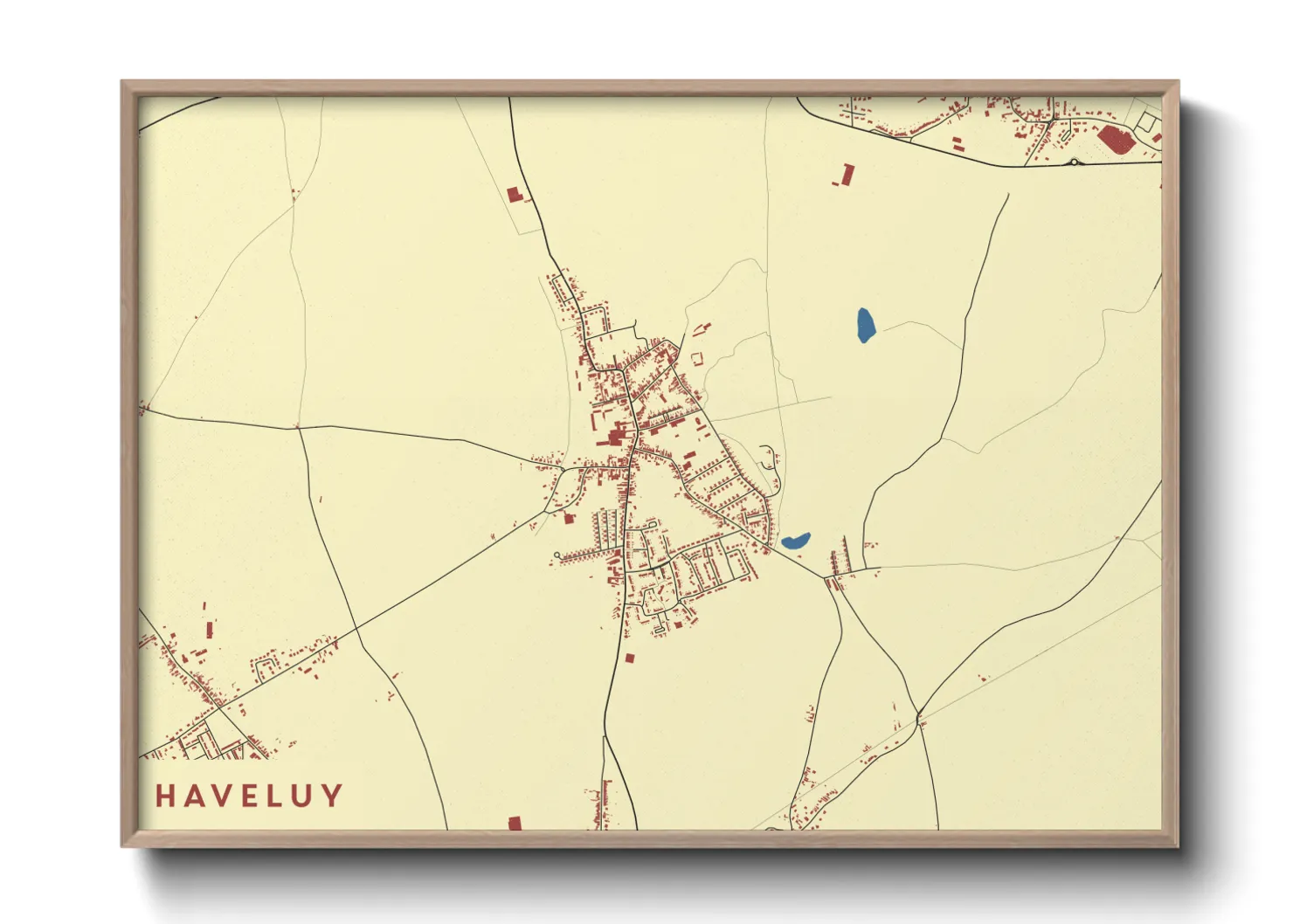 Une affiche de carte sur Haveluy