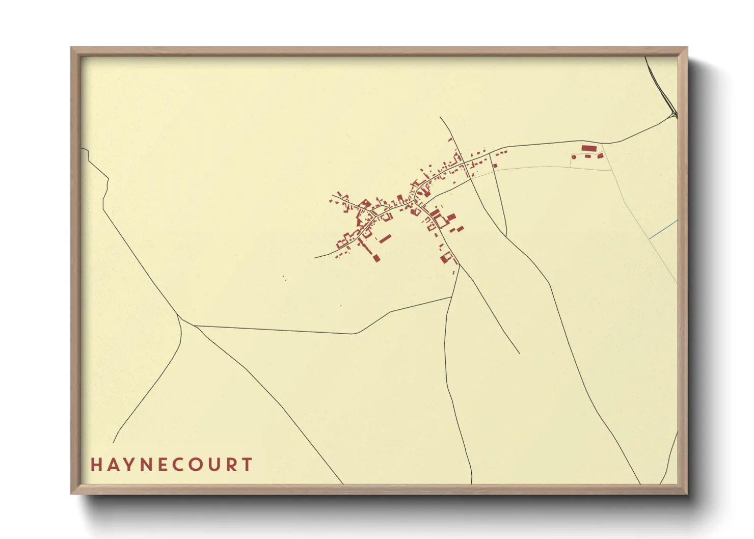 Une affiche de carte sur Haynecourt