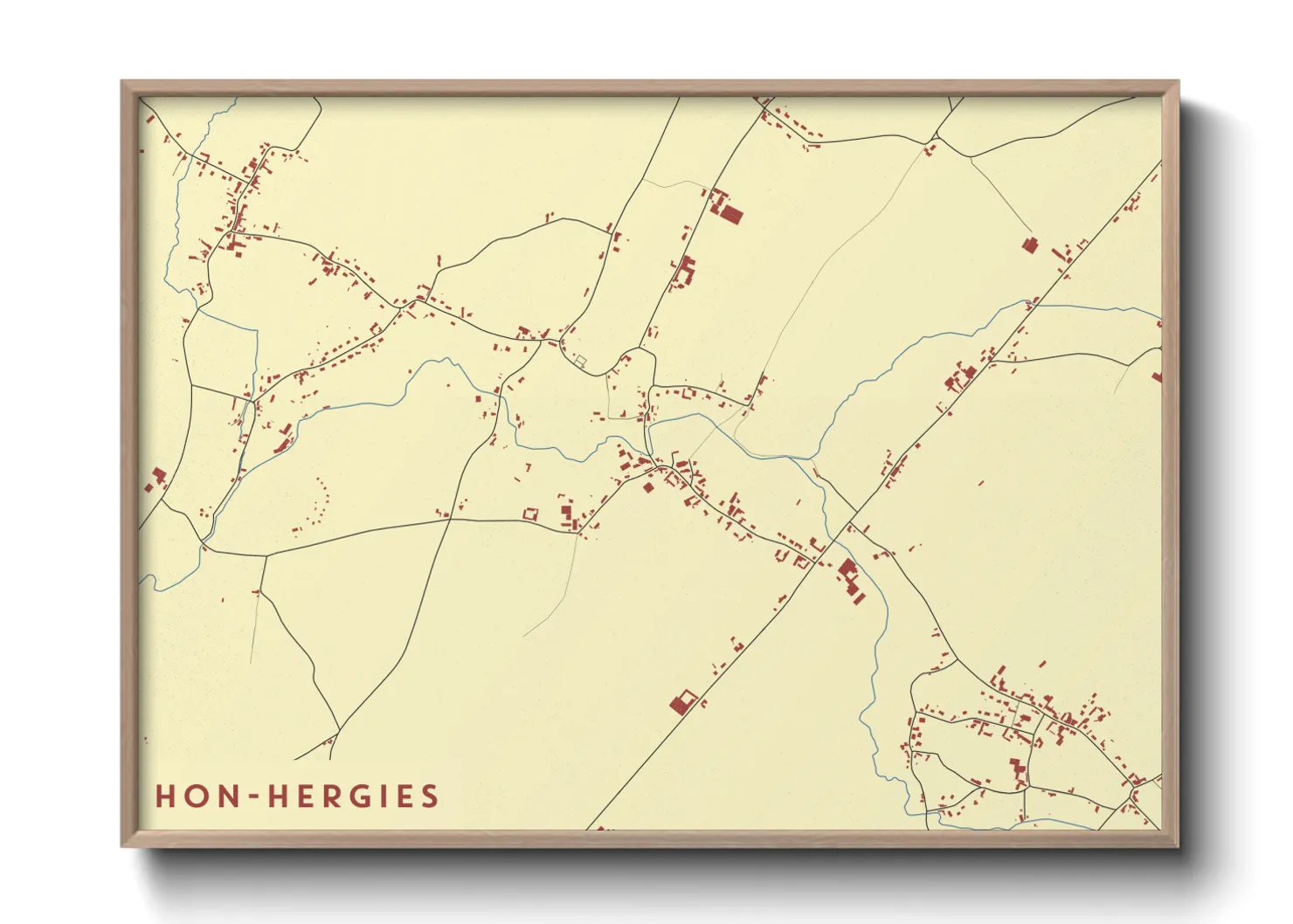 Une affiche de carte sur Hon-Hergies