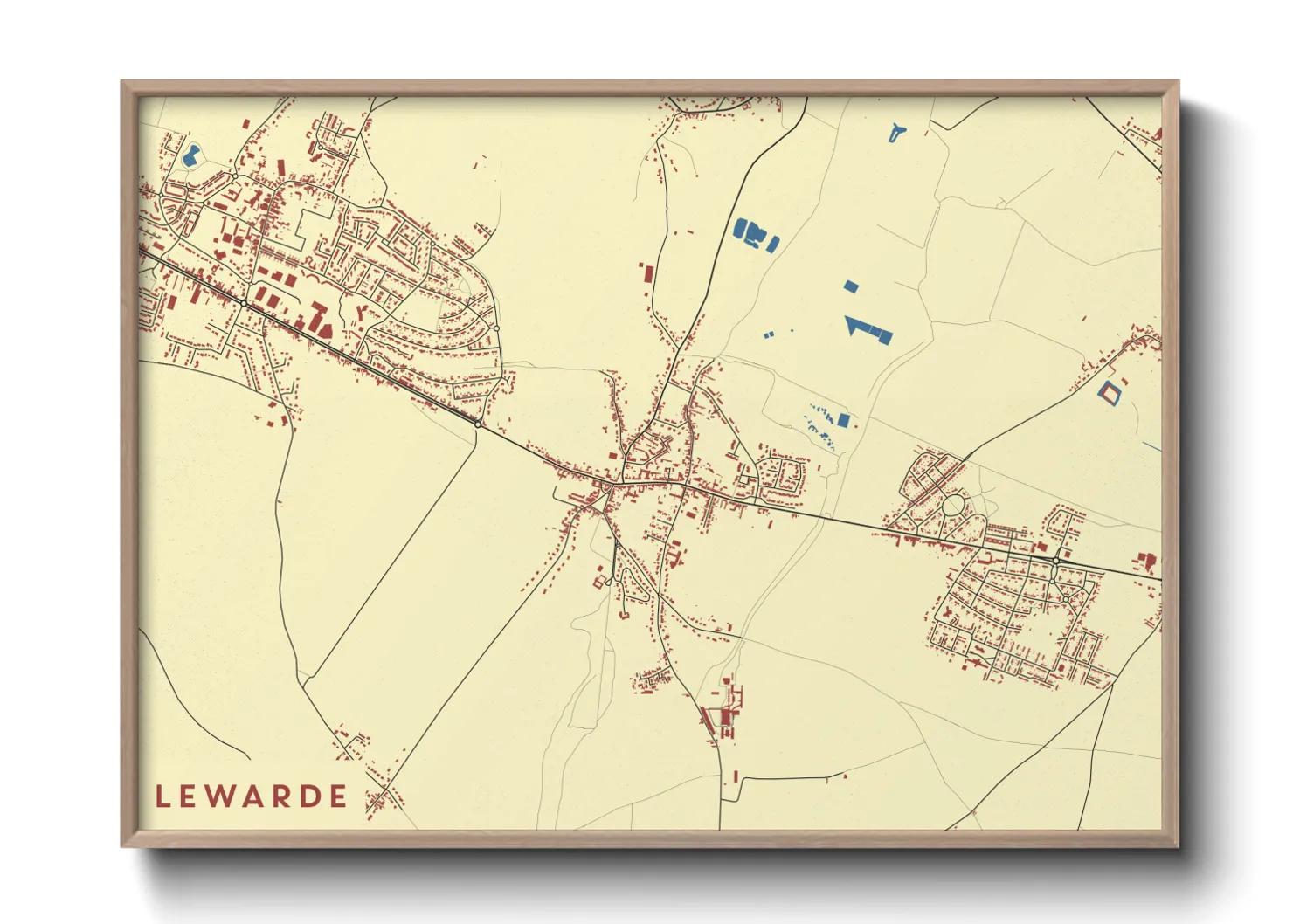 Une affiche de carte sur Lewarde