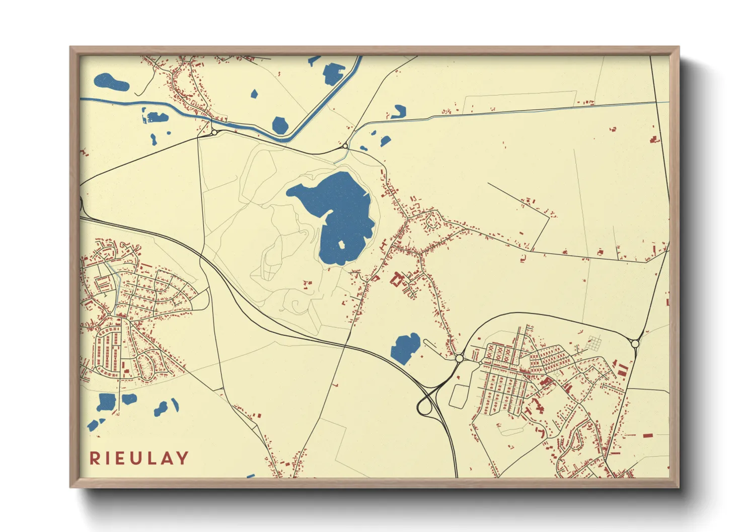 Une affiche de carte sur Rieulay