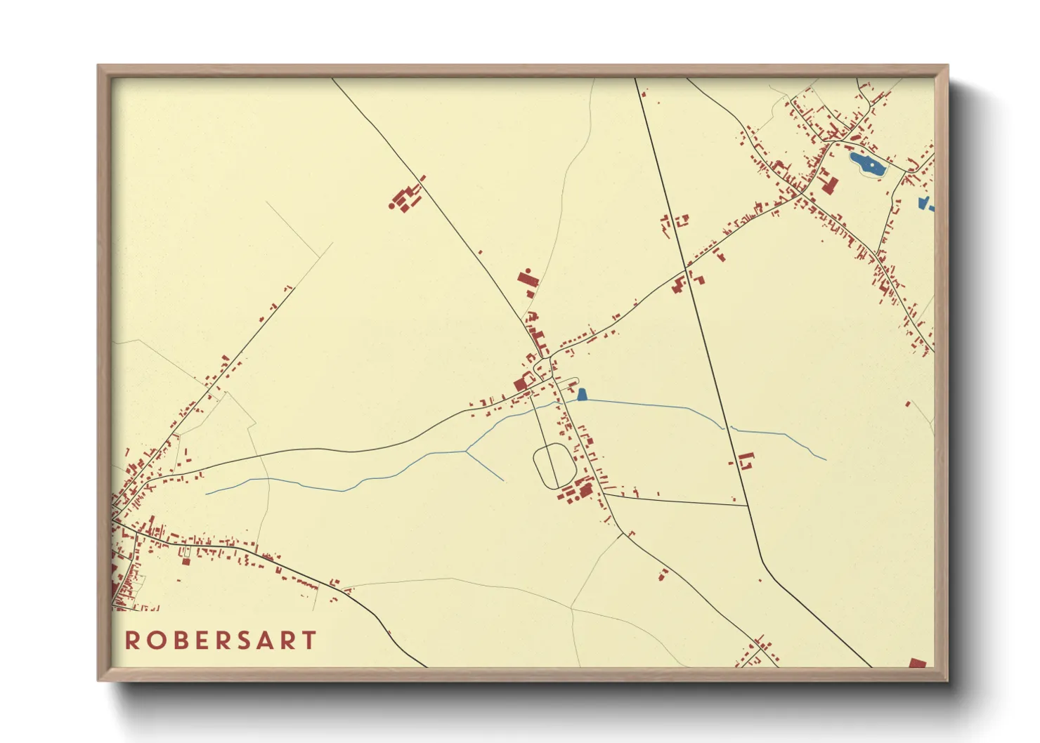 Une affiche de carte sur Robersart