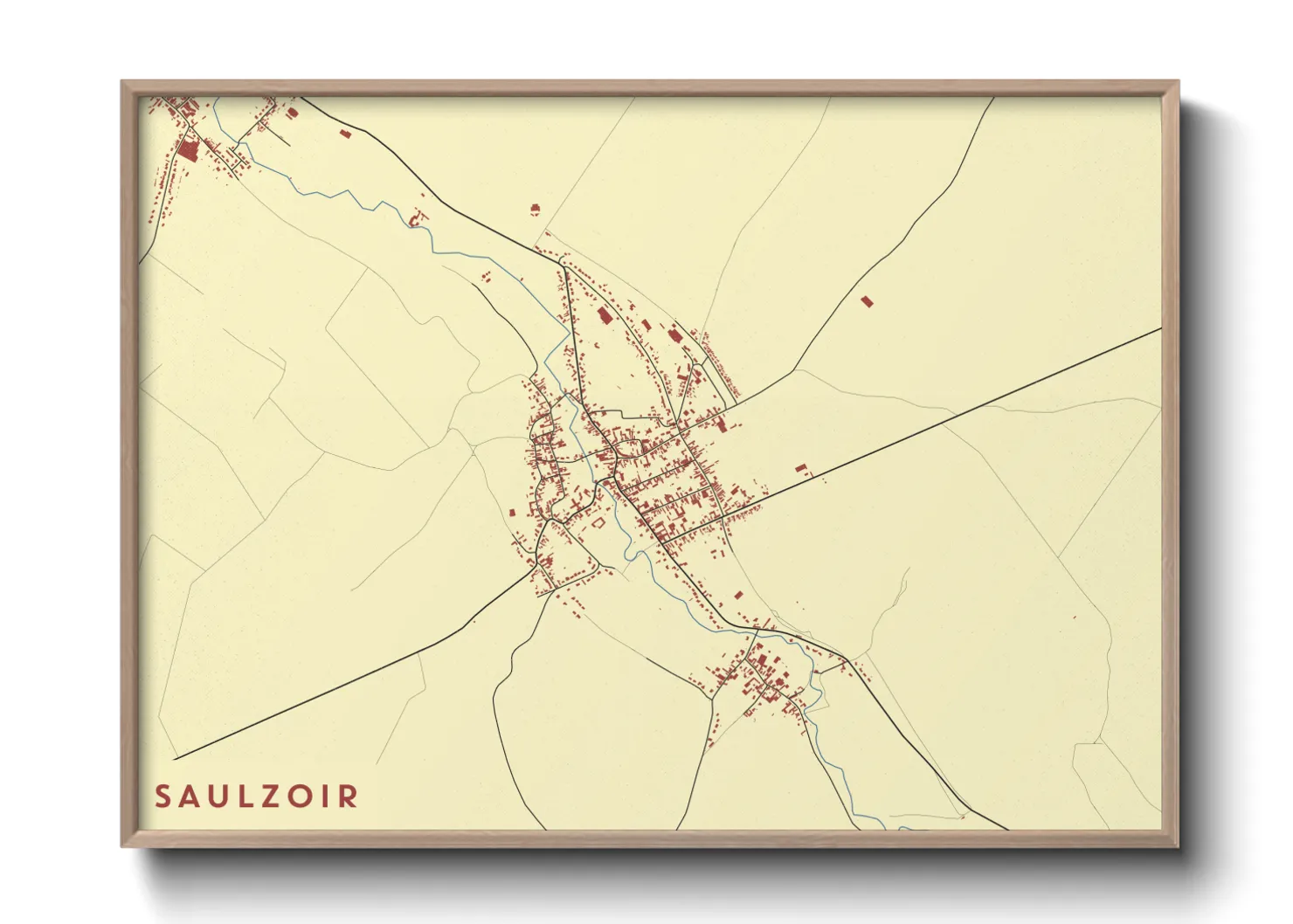 Une affiche de carte sur Saulzoir