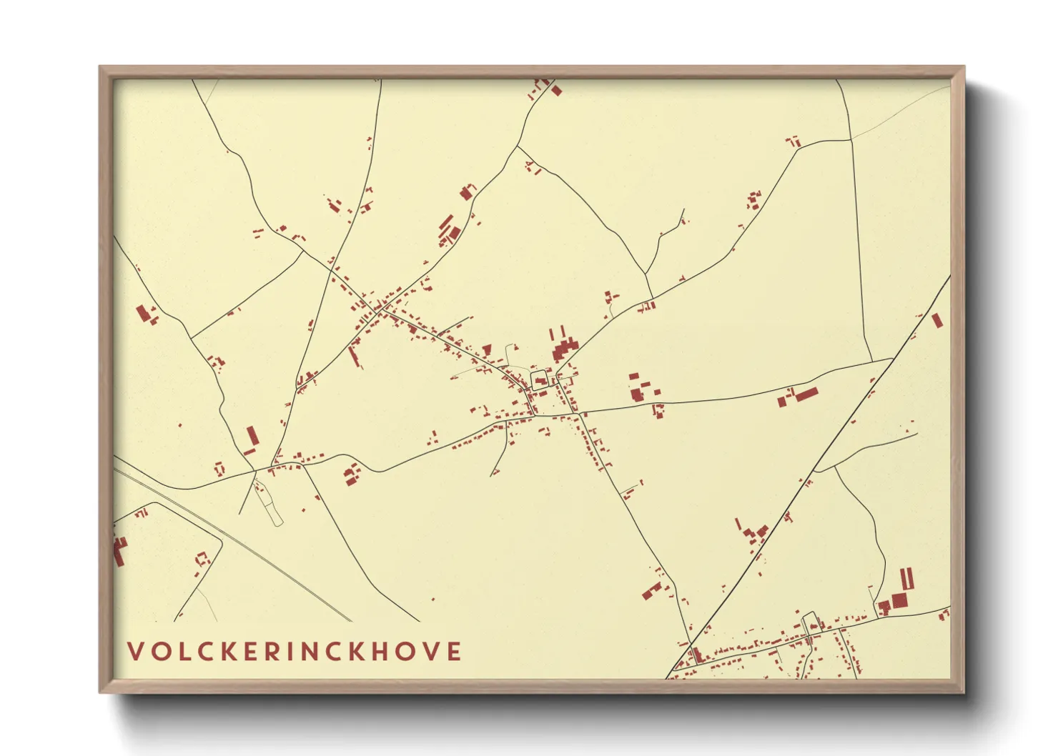 Une affiche de carte sur Volckerinckhove