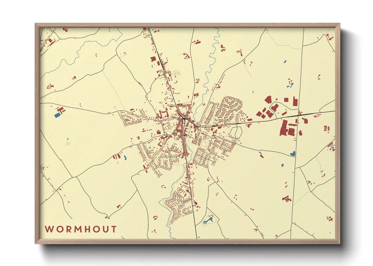 Une affiche de carte sur Wormhout