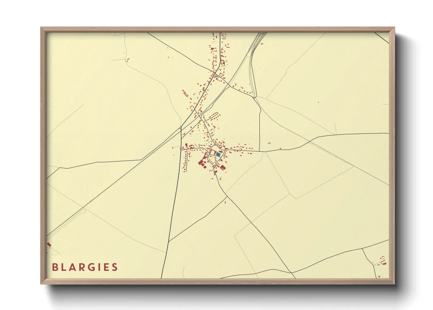 Une affiche de carte sur Blargies