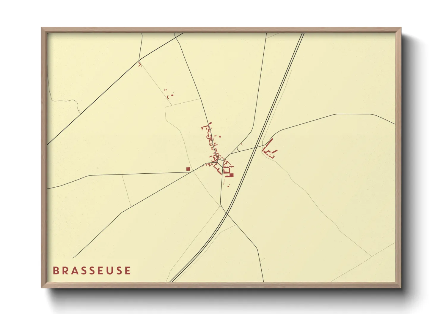 Une affiche de carte sur Brasseuse
