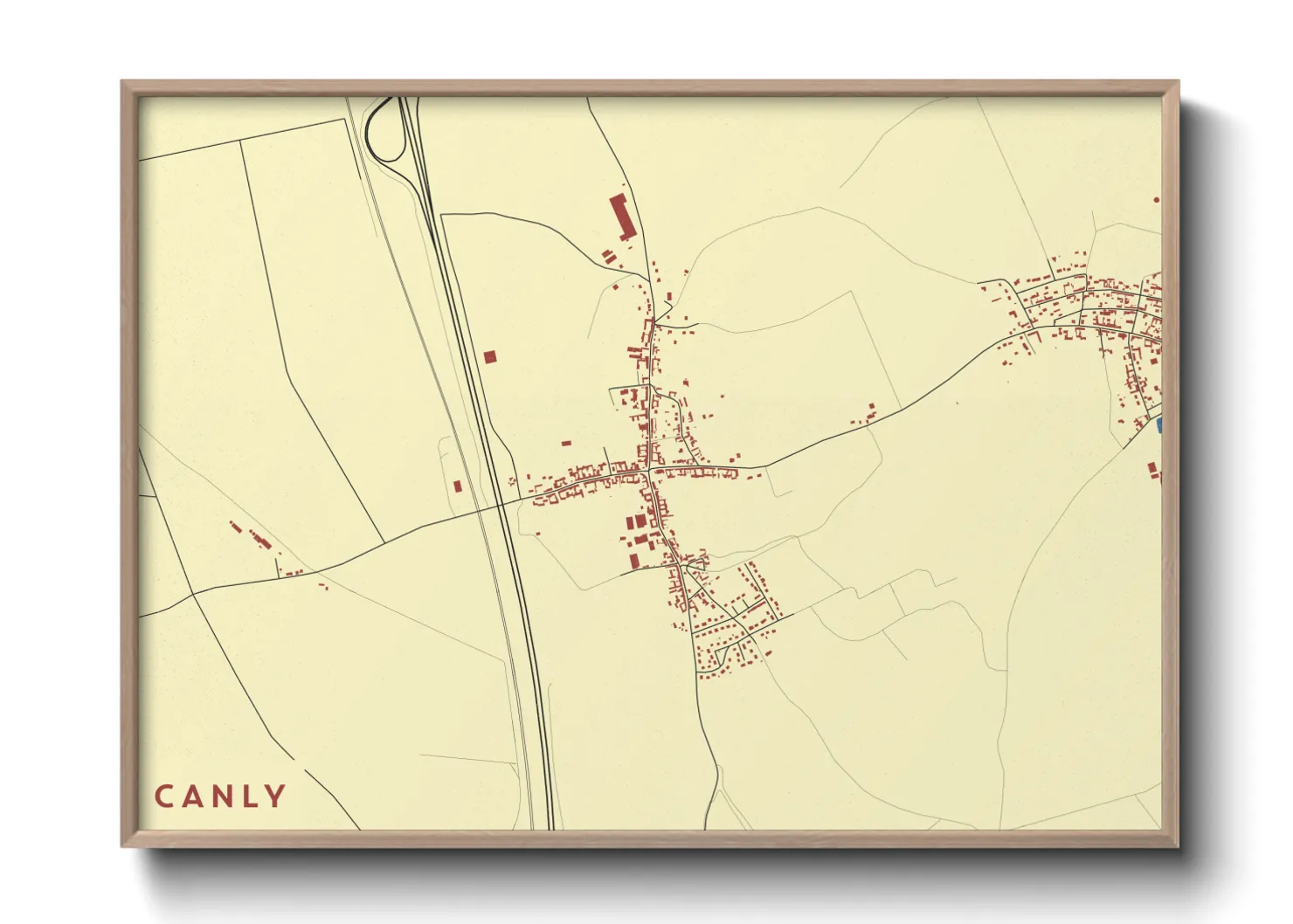 Une affiche de carte sur Canly